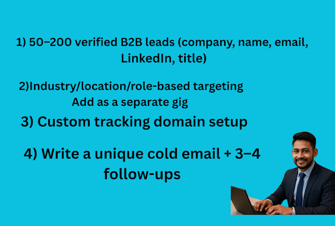 write,setup high converting cold emails for lead generation